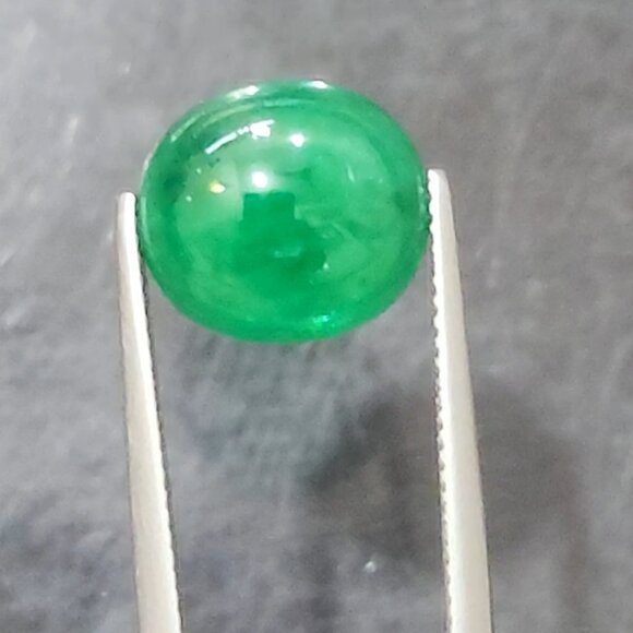Stunning Natural Emerald Cabochon 5.54ct - Picture 5 of 8